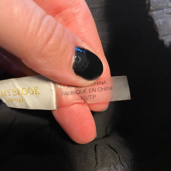 Ramy Brook black smocked waist mini skirt stud detail size extra small - Picture 5 of 7